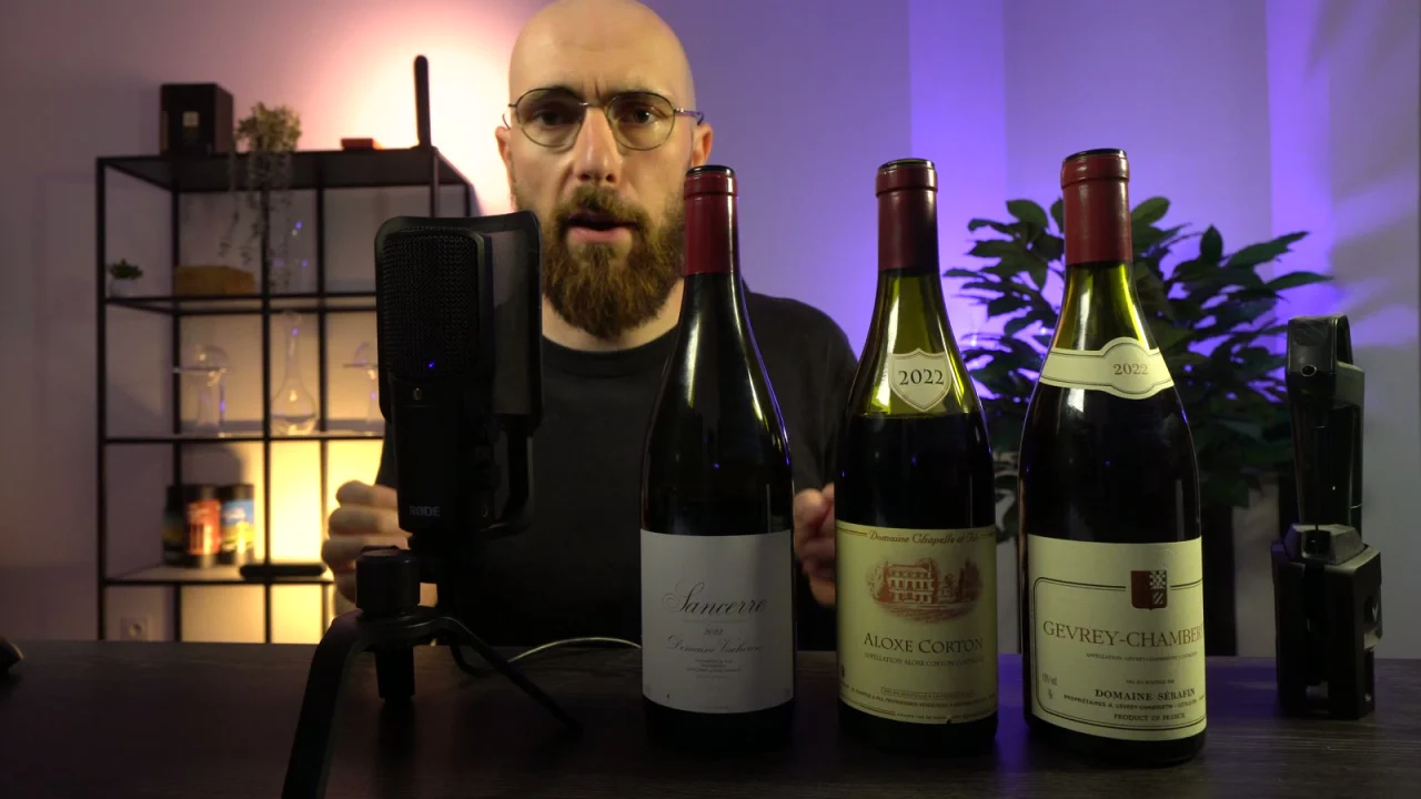 Jérémy presenta las tres botellas de la cata de seguimiento con Coravin